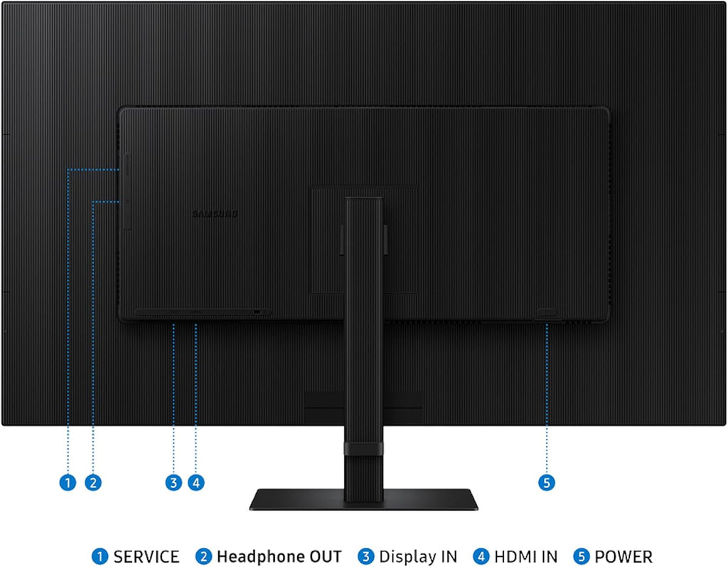 Samsung 37' ViewFinity S7 (S70D) 4K UHD HDR10 High Resolution Monitor, DP Port, TUV-Certified, 2025, LS37D700EANXZA