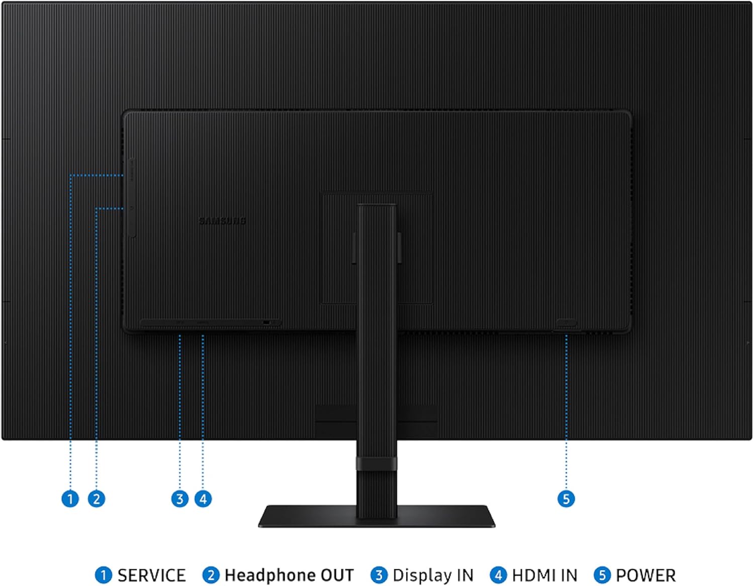 Samsung 37' ViewFinity S7 (S70D) 4K UHD HDR10 High Resolution Monitor, DP Port, TUV-Certified, 2025, LS37D700EANXZA