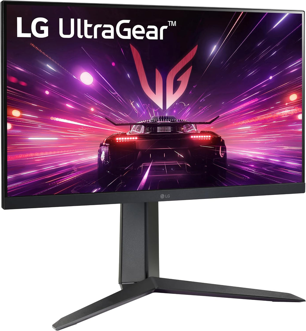 LG 24GS65F-B 24-inch Ultragear Full HD (1920 x 1080) IPS Gaming Monitor, 180Hz, 1ms, NVIDIA G-Sync Compatible, AMD FreeSync, HDR10, HDMI, DisplayPort, Tilt/Height/Pivot Adjustable Stand, Black