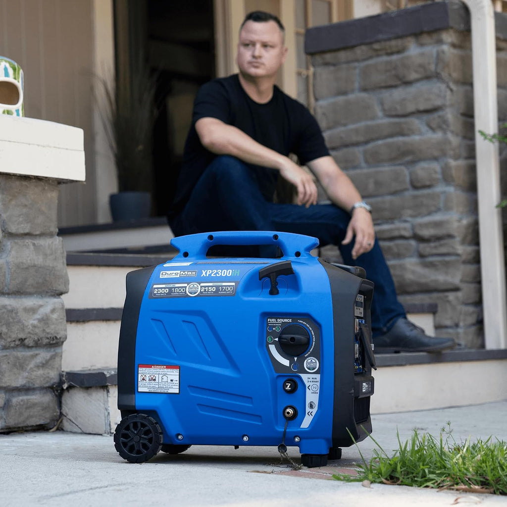 DuroMax XP2300iH 2,300-Watt Dual Fuel Portable Digital Inverter Generator - Gas & Propane, RV & Emergency Ready