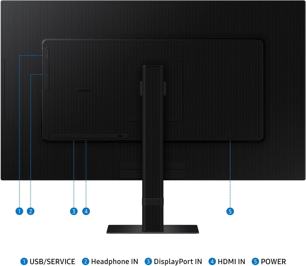 SAMSUNG 27-Inch ViewFinity S7 (S70D) Series 4K UHD High Resolution Monitor with HDR10, Multiple Ports, Easy Setup Stand, Advanced Eye Care, LS27D702EANXGO, 2024