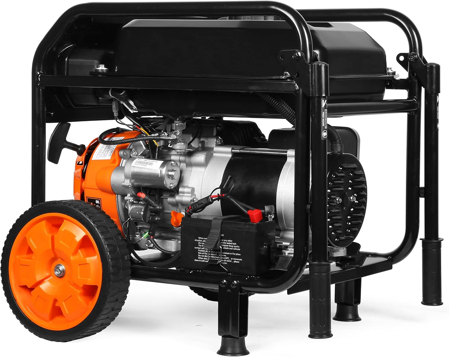 WEN 5600-Watt Portable Generator, Electric Start, 224cc, Transfer-Switch and RV-Ready with CO Shutdown Sensor (GN5602X)