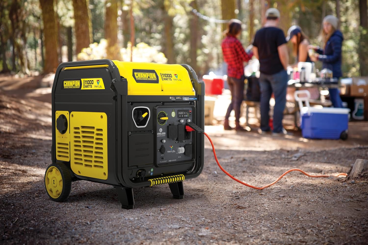 Champion Power Equipment 11,000-Watt Wireless Remote Start Tri Fuel Home Backup Portable Inverter Generator with Quiet Technology and CO Shield®