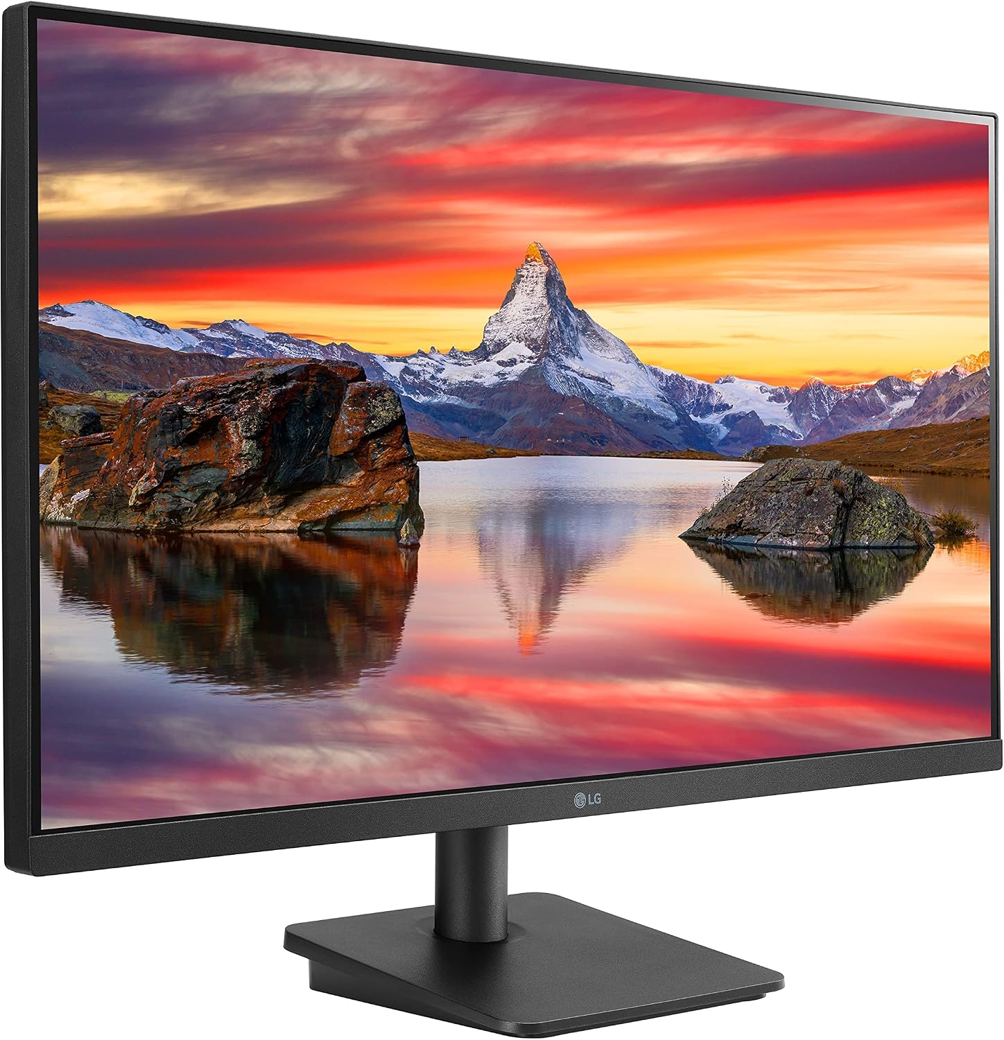 LG 27MP400-B 27' Full HD (FHD) (1920 x 1080) IPS Display with 3-Side Virtually Borderless Design & Mountable Monitor, 75hz, AMD FreeSync and OnScreen Control – Black