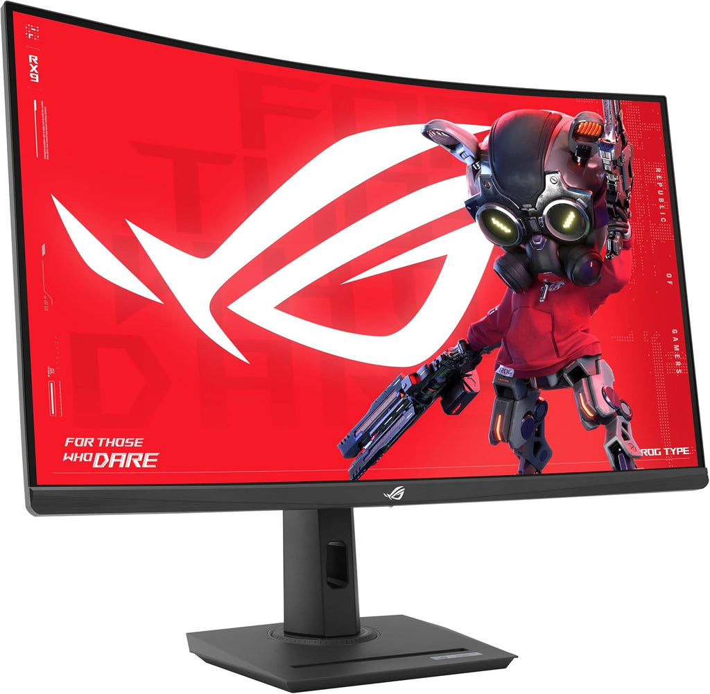 ASUS ROG Strix 32' 1440P USB-C Curved HDR Gaming Monitor (XG32WCS) - QHD, 180Hz, 1ms, Fast VA, Extreme Low Motion Blur Sync, FreeSync, DisplayWidget, Tripod Socket, AI Technology, 3 yr Warranty