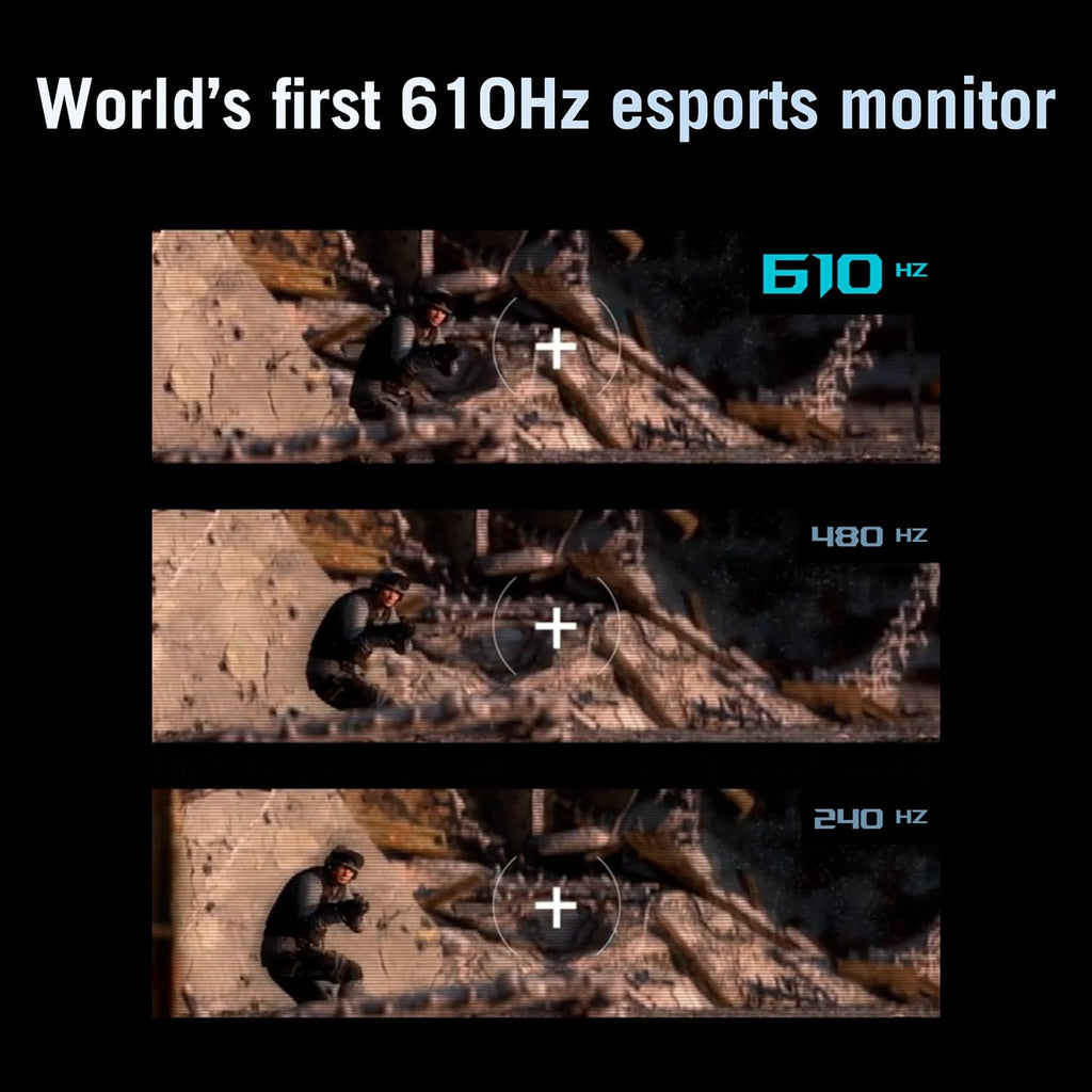 ASUS ROG Strix Ace 24' 1080P Esports Gaming Monitor (XG248QSG) - Full HD, Super TN Panel, 610Hz, 0.1ms, VRR, Low Input Lag, DisplayHDR400, Tripod Socket, HDMI 2.1, 3 yr Warranty
