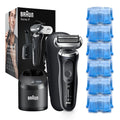 Braun Electric Razor for Men, Waterproof Foil Shaver, Series 7 7075cc, Wet & Dry Shave, with Beard Trimmer, Rechargeable, with Clean & Renew Refill Cartridges, 6 Count