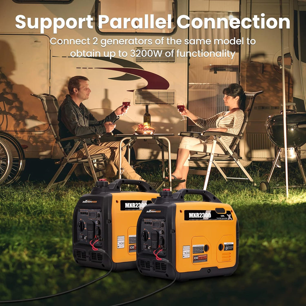 maXpeedingrods 2300W Portable Inverter Generator,40lbs,Gas Powered,Quiet Generator,Backup Power Supply for Outdoor Camping RV Ready,EPA/ISO Compliant