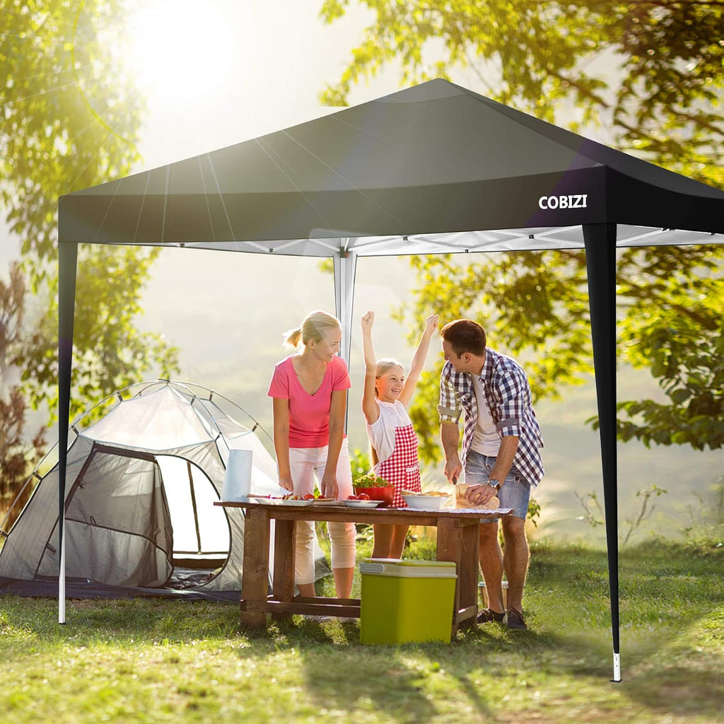 COBIZI 8x8 FT Outdoor Canopy Tent,Dark Green