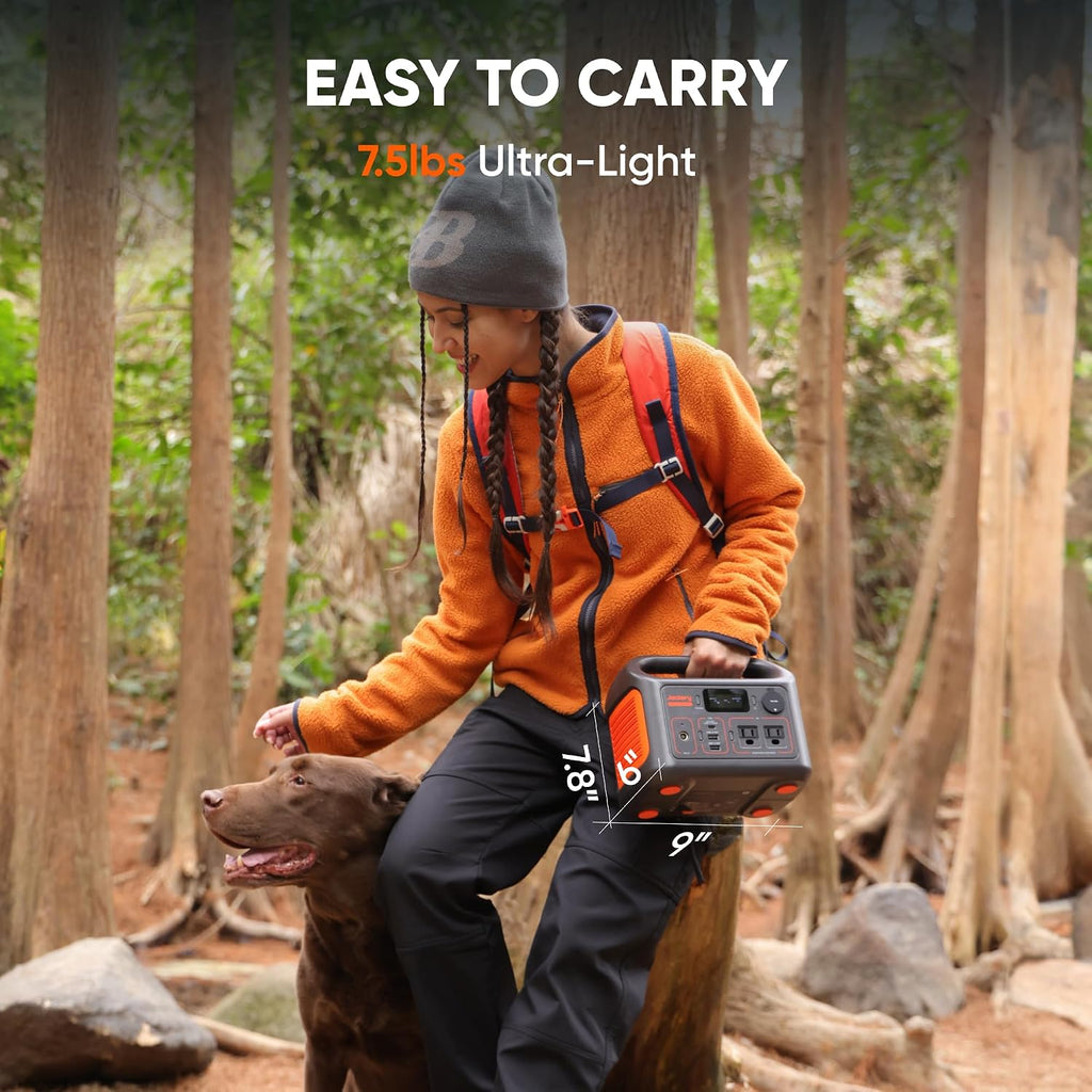 Jackery Portable Power Station Explorer 300 with Carrying Bag, 292Wh Backup LiFePO4 Battery, Solar Generator for Outdoors Camping Travel Hunting Blackout (Solar Panel Optional)