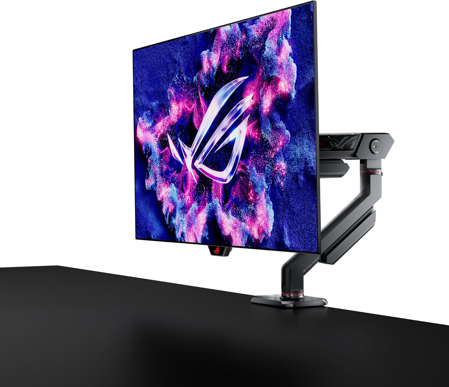 ASUS ROG Swift 27' (26.5' viewable) 1440P OLED DSC Gaming Monitor (PG27AQDM-R) - QHD (2560x1440) 240Hz, 0.03ms, G-SYNC Compatible, 99% DCI-P3, True 10-bit, Monitor Arm Included, 3 yr Warranty