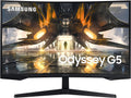 SAMSUNG 27' Odyssey G55A QHD 165Hz 1ms FreeSync Curved Gaming Monitor with HDR 10, Futuristic Design for Any Desktop (LS27AG550ENXZA)