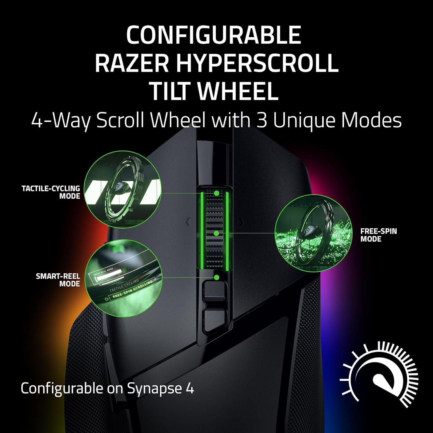 Razer Basilisk V3 Pro 35K - Fully Customizable Wireless Ergonomic Gaming Mouse with Chroma RGB - 35K Optical Sensor (Configurable Tilt Wheel, 13 Customizable Controls) Black