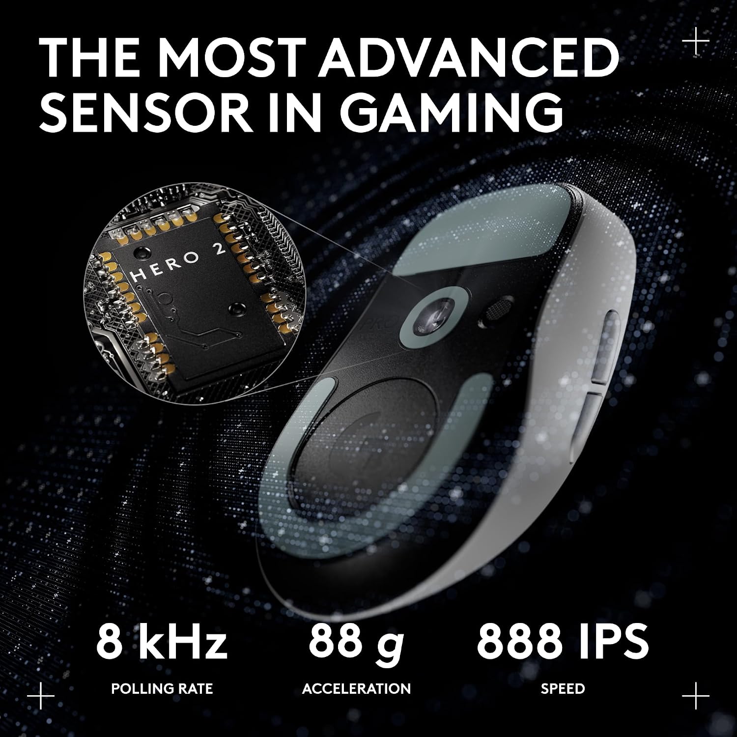 Pro X Superlight 2c Wireless Gaming Mouse: 51g Compact Mini Size, Symmetrical Shape, <8 kHz Polling, 44K DPI, PowerPlay Wireless Charging Supported, USB-C, 5 Programmable Buttons, For PC/Mac - White