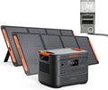 Jackery HomePower 3000 Portable Power Station and Transfer Switch with 2X 200W Panels, 3600W (Surge 7200W) Output, 3072Wh LFP Battery Solar Generator, USB-A/C for Essential Home Backup, Emergencies