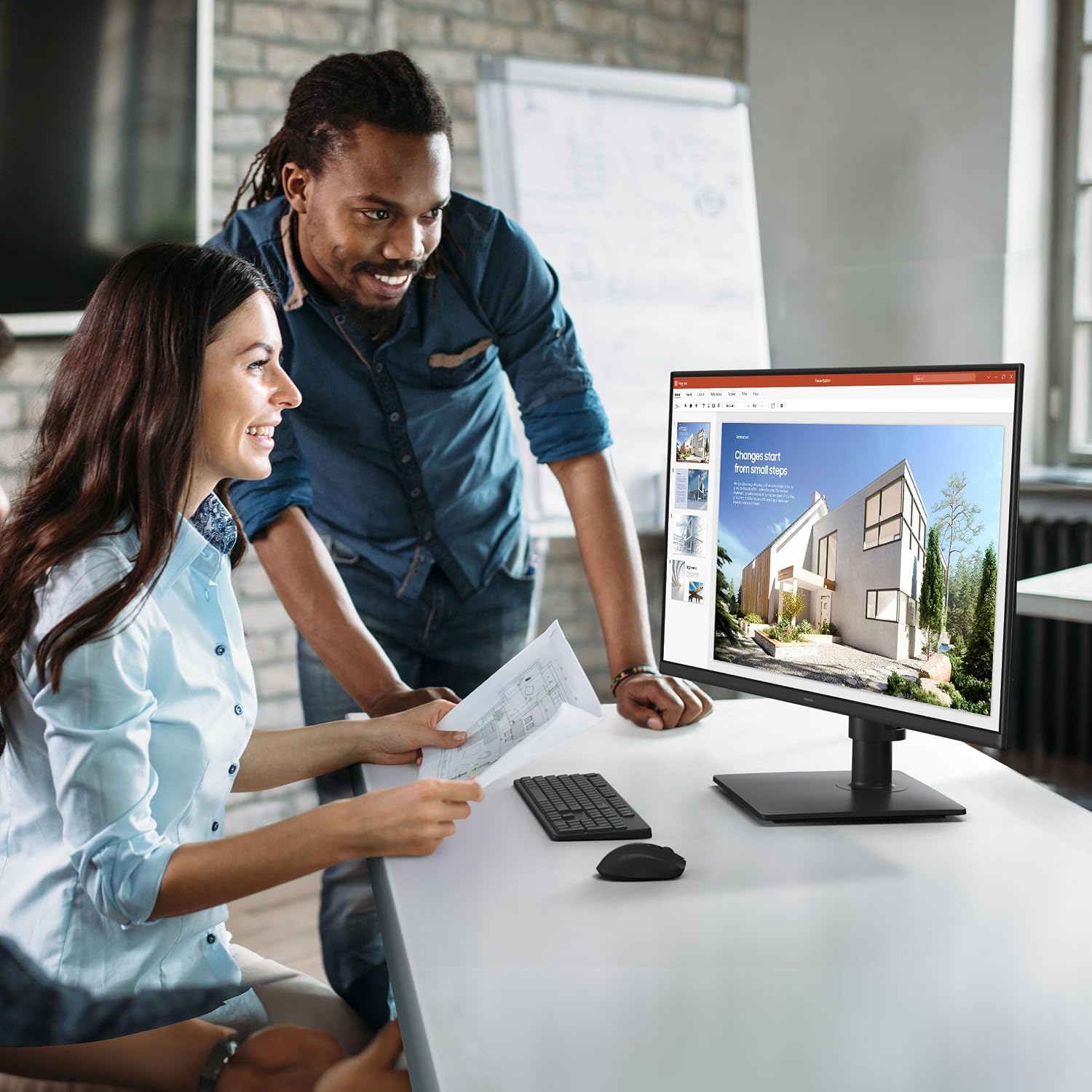 Samsung 22' (S40GD) Borderless Business Monitor with IPS Panel, 100Hz Refresh Rate, Eye Saver Mode, Ergonomic Design, Game Picture Mode, LS22D402GANXGO
