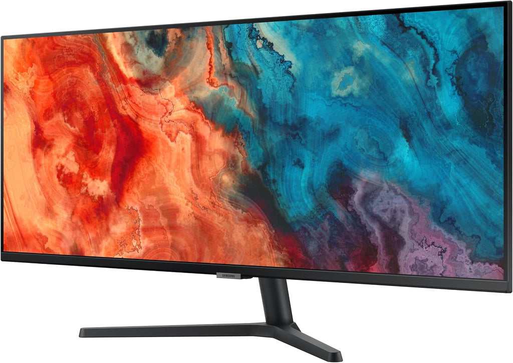 Samsung 34' ViewFinity S50GC Series Ultrawide QHD Monitor, 100Hz, 5ms, HDR10, AMD FreeSync, Ultrawide Screen, Eye Care, Thin Bezels, PIP, PBP, LS34C50DGANXZA, 2023, Black