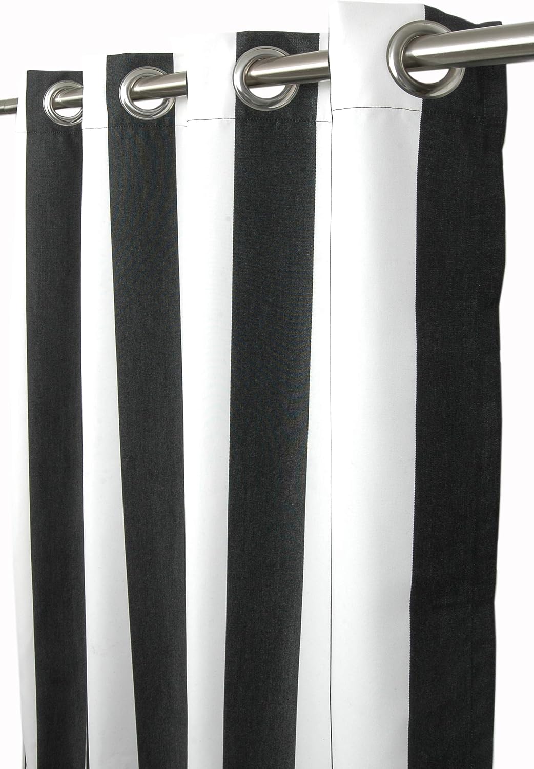Sunbrella Outdoor Curtains 96 inch x 50 inch Patio Decor 100% Acrylic with Water/Weather Resistant and Stainless Steel Grommets, Outdoor Curtains (Cabana Classic)