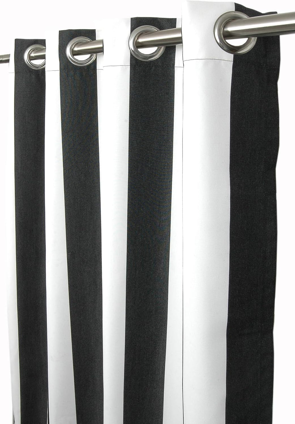 Sunbrella Outdoor Curtains 84 inch x 50 inch Patio Decor 100% Acrylic with Water/Weather Resistant and Stainless Steel Grommets, Outdoor Curtains (Cabana Classic)