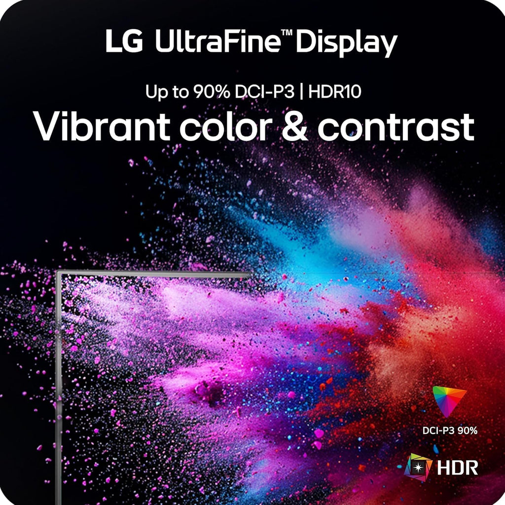 LG 32-Inch Ultrafine 4K UHD (3840x2160) Monitor with HDR10, 90% DCI-P3, Built-in Speakers, OnScreen Control, HDMIx2 and DisplayPort