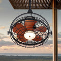 23' Waterproof Outdoor Ceiling Fan with Light, Outdoor Hanging Fan for Patio, 6-Speed & 3 CCT LED, Caged Ceiling Fan with Smart APP & Remote Control, Perfect for Gazebo, Pergola, Canopy