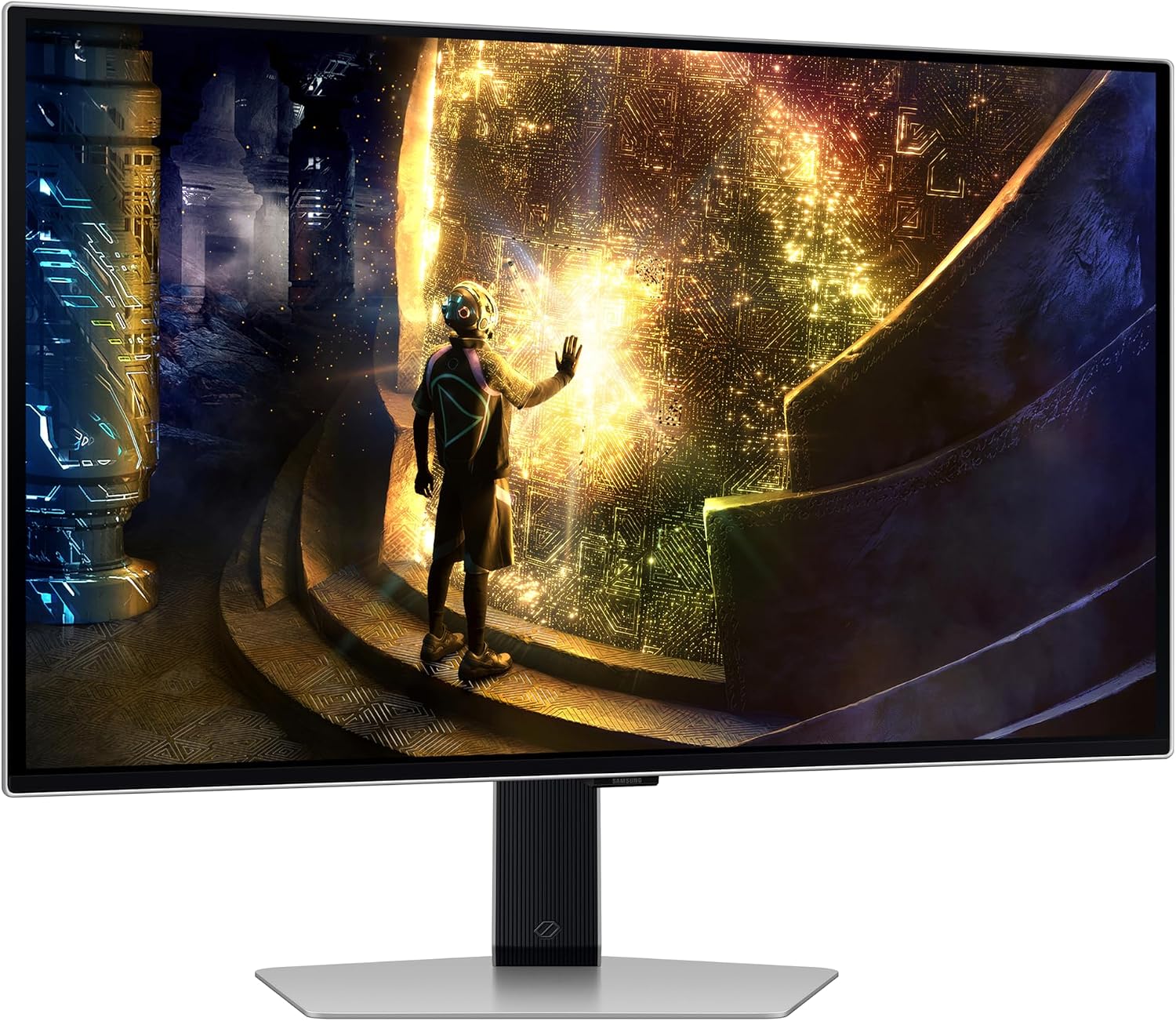 Samsung 27' Gaming Monitor G6 G61D Odyssey OLED QHD 240Hz 0.03Ms, Silver Matte, Height Adjustable and Pivot, LS27DG612SMXUE