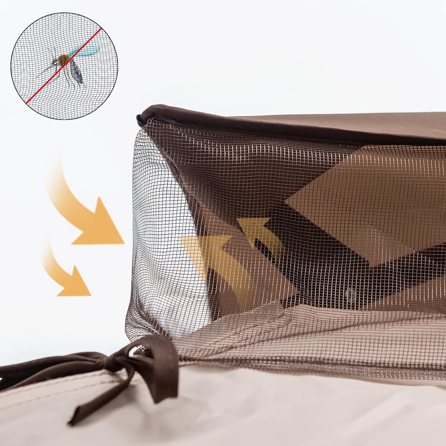 Joyside 11'x11' Pop Up Gazebo for Patio With Sidewalls and Mosquito Netting - Outdoor Canopy Shelter Tent for Weddings (Beige)