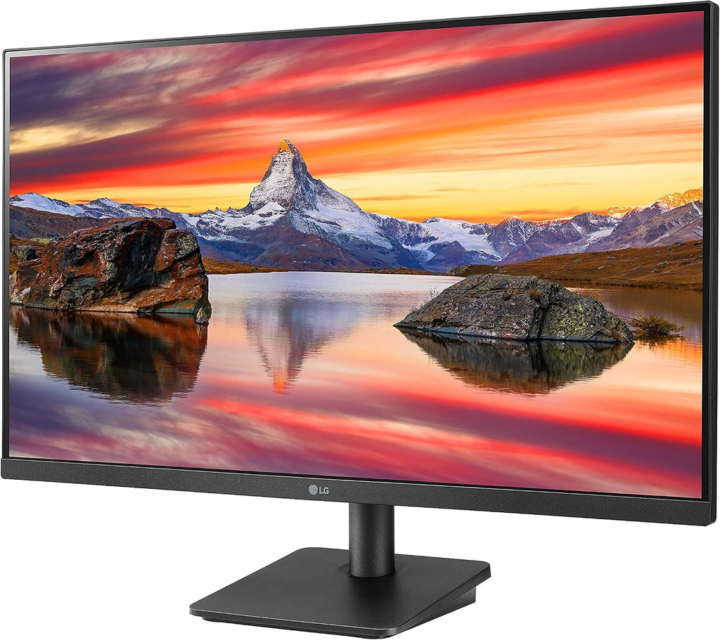 LG 27MP400-B 27' Full HD (FHD) (1920 x 1080) IPS Display with 3-Side Virtually Borderless Design & Mountable Monitor, 75hz, AMD FreeSync and OnScreen Control – Black