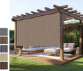 Outdoor Roller Shade for Patio, Exterior Cordless Blinds Patio Shades Roll Up Outdoor Blinds Screen for Porch Gazebo Pergola Backyard Privacy Protection,UV Sun Block Fade-Resistant 10ft Wide x 8 H
