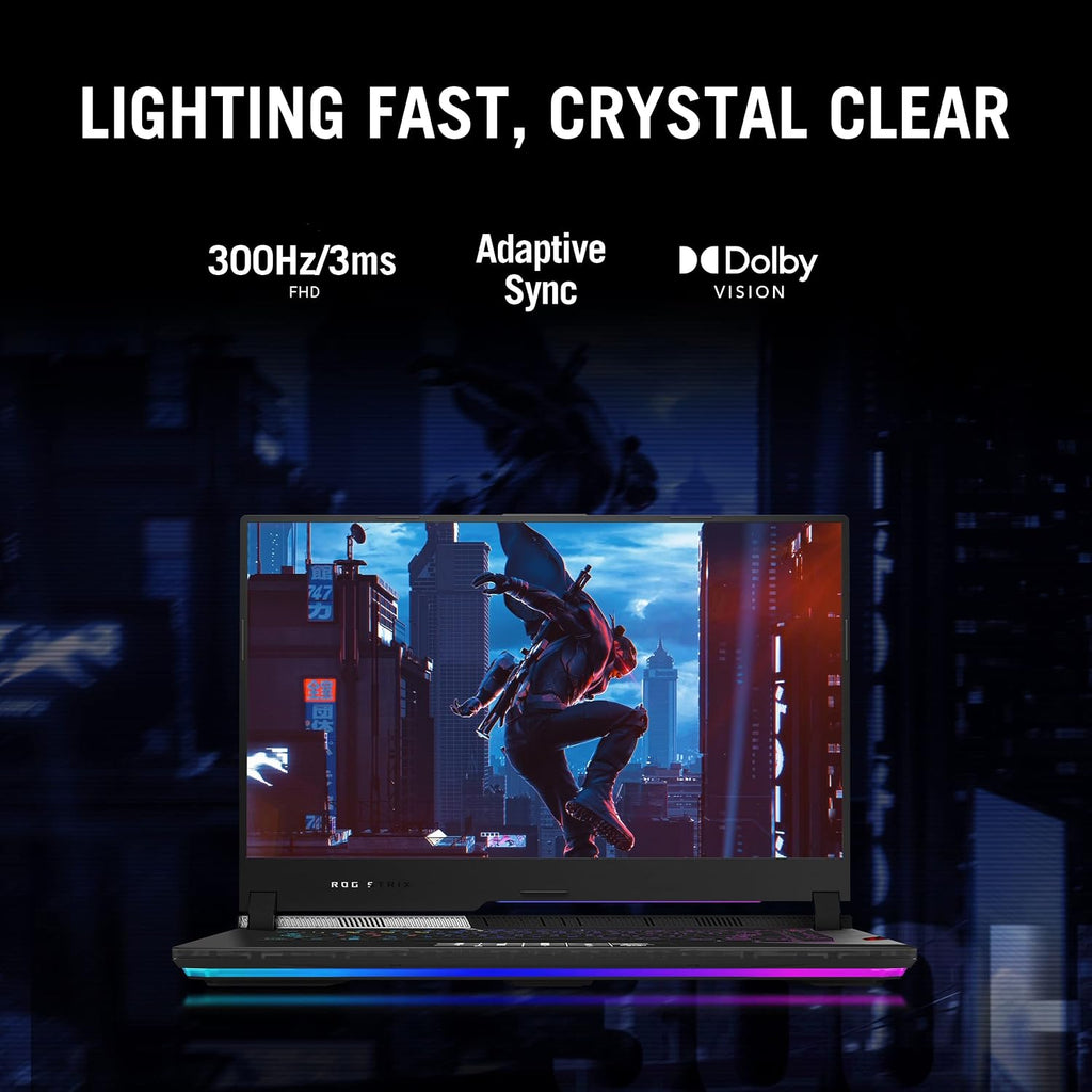 ASUS ROG Strix Scar 15 Gaming Laptop, 15.6â€ 240Hz IPS QHD Display, NVIDIA GeForce RTX 3070 Ti, Intel Core i9 12900H, 16GB DDR5, 1TB SSD, Per-Key RGB Keyboard, Windows 11 Home, G533ZW-AS94Q,Black