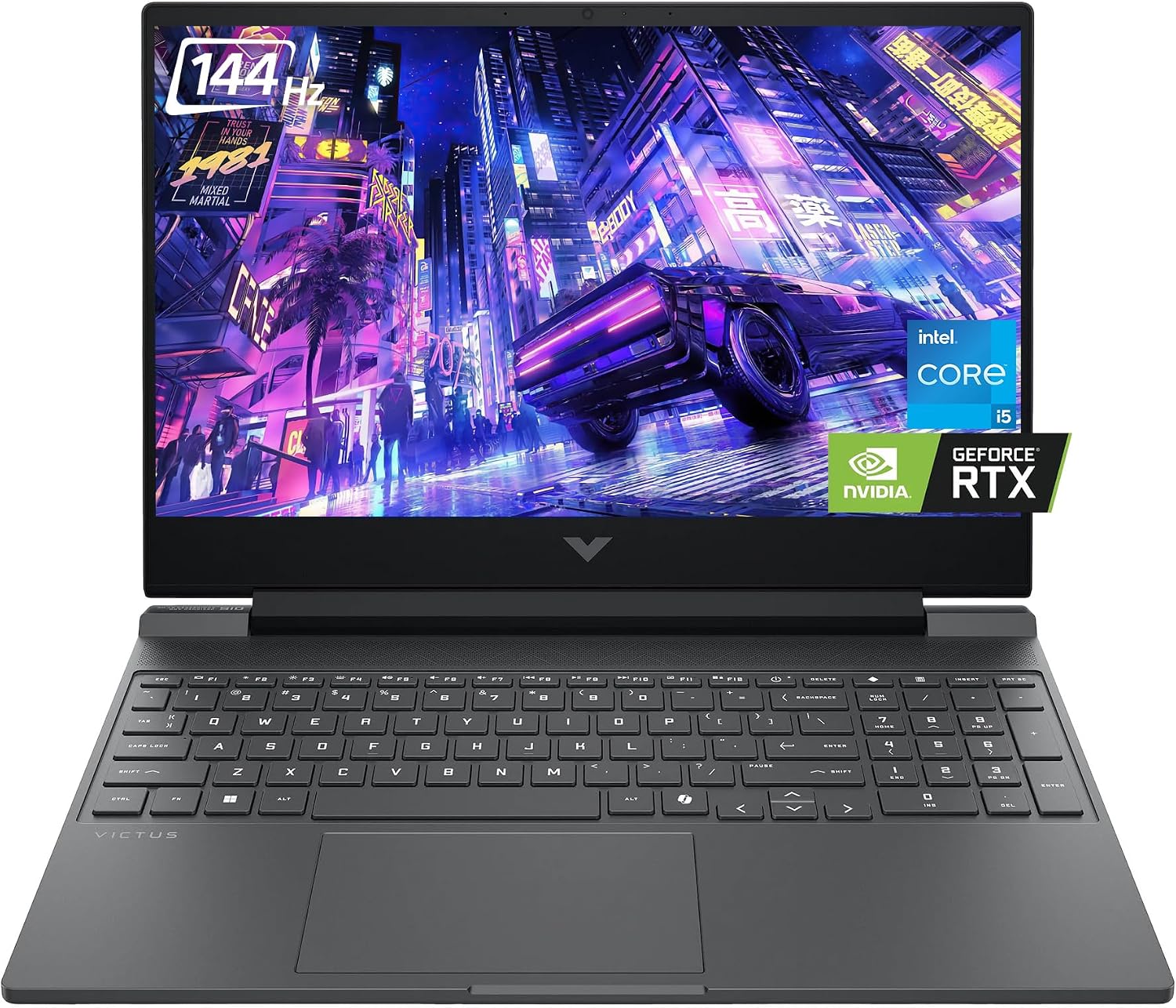 HP Victus Gaming Laptop15.6 FHD 144Hz Display, Intel Core i5-13420H, 16GB RAM, 1TB SSD, Nvidia GeForce RTX 4050, Full-Size Backlit KB, Wi-Fi 6, HDMI, Windows 11 Pro, w/BWE Accessories