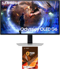 Samsung LS27DG602SNXZA 27 Inch Odyssey OLED QHD 360Hz Gaming Monitor with 6 Year Amber Protection Plan (2024)