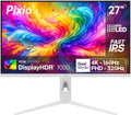 Pixio PX27UM Mini LED White 27 inch Dual Mode UHD 4K 160Hz/FHD 1920x1080 320Hz Fast IPS Panel 1ms GTG Response Time Gaming Monitor with Adaptive Sync HDR and Fully Adjustable Stand