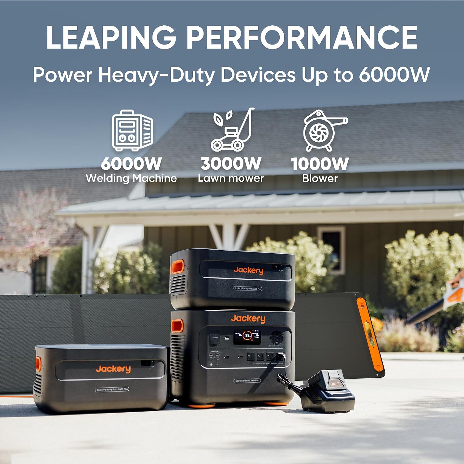 Jackery Portable Power Station Explorer 2000 Plus, 2042Wh Solar Generator, Compatible with Solar Panel for Outdoor RV Camping & Emergency (Renewed)