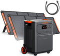 Jackery HomePower 3600 Plus Portable Power Station with AC Cable and 2X 200W Solar Panels, 3600W AC Output, 3584Wh Solar Generator, Expandable up to 21kWh, Essential Home Backup for Home Use