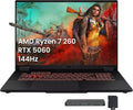 ASUS TUF A18 18' WUXGA 144Hz Gaming Laptop, AMD Ryzen 7 260, NVIDIA GeForce RTX 5060, 16GB DDR5, 1TB SSD, RGB Backlit Keyboard, Copilot, FHD IR Camera, Wi-Fi 6E, Win 11, Gray, 1TB Docking Station Set