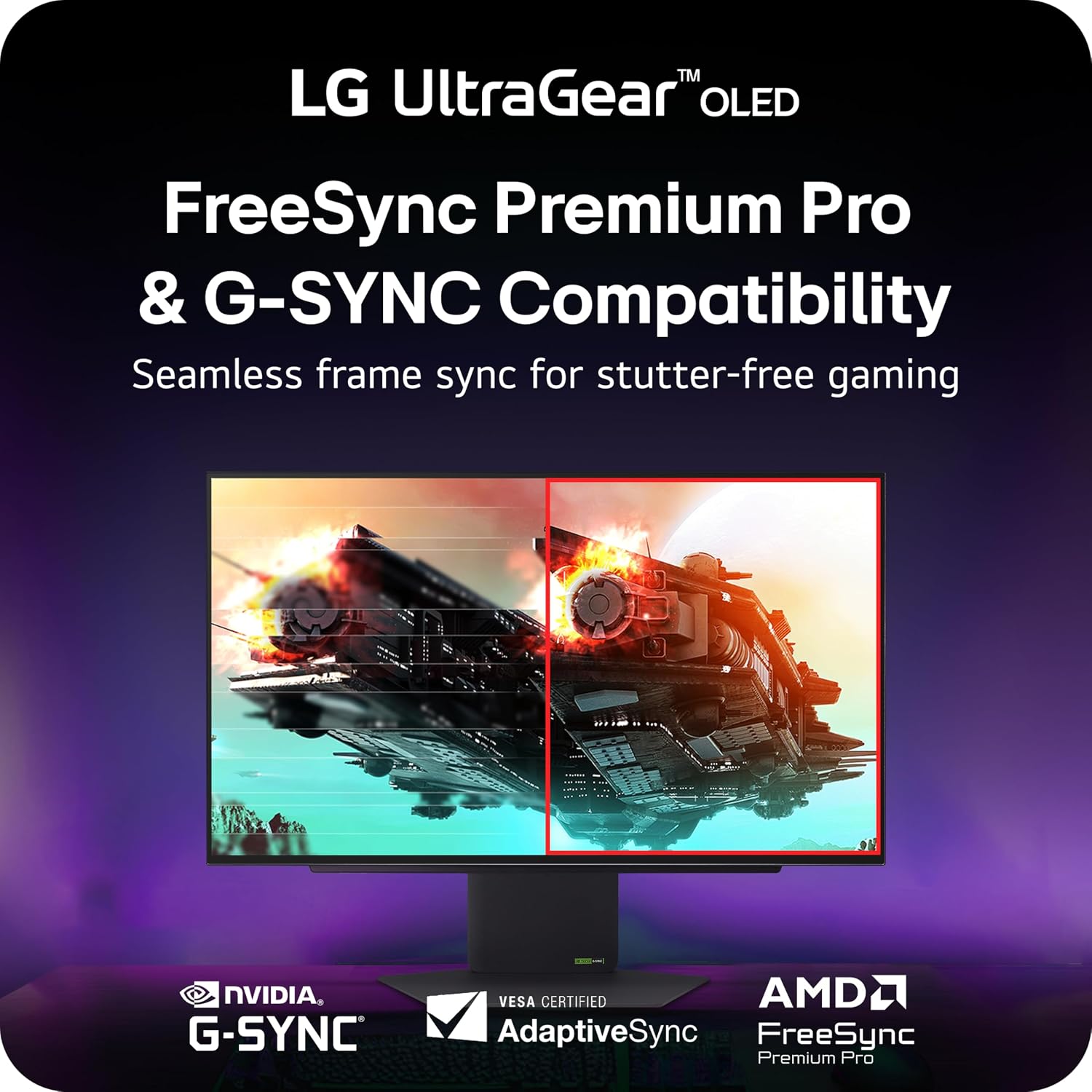 LG 32GX870A-B 32-inch Ultragear 4K UHD (3840 x 2160) OLED Gaming Monitor, Dual-Mode, 240Hz, 0.03ms, NVIDIA, AMD FreeSync Premium Pro, VESA DisplayHDR True Black 400, USB Type-C, DP2.1