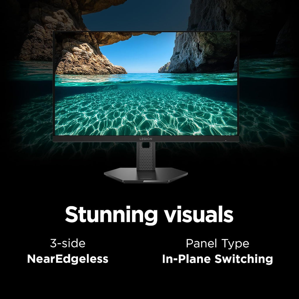Lenovo Legion 27QD-10 Gaming Monitor - 27' QHD IPS Display - 240Hz Refresh Rate - 0.5 ms MPRT - 99% sRGB - AMD FreeSync™ Premium - Ergonomic Stand