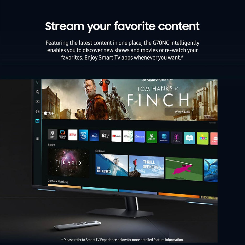 SAMSUNG 43' Odyssey Neo G7 Series 4K UHD Smart Gaming Monitor, 144Hz, 1ms, VESA Display HDR600, Quantum Matrix Technology, AMD FreeSync Premium Pro, LS43CG702NNXZA, Black