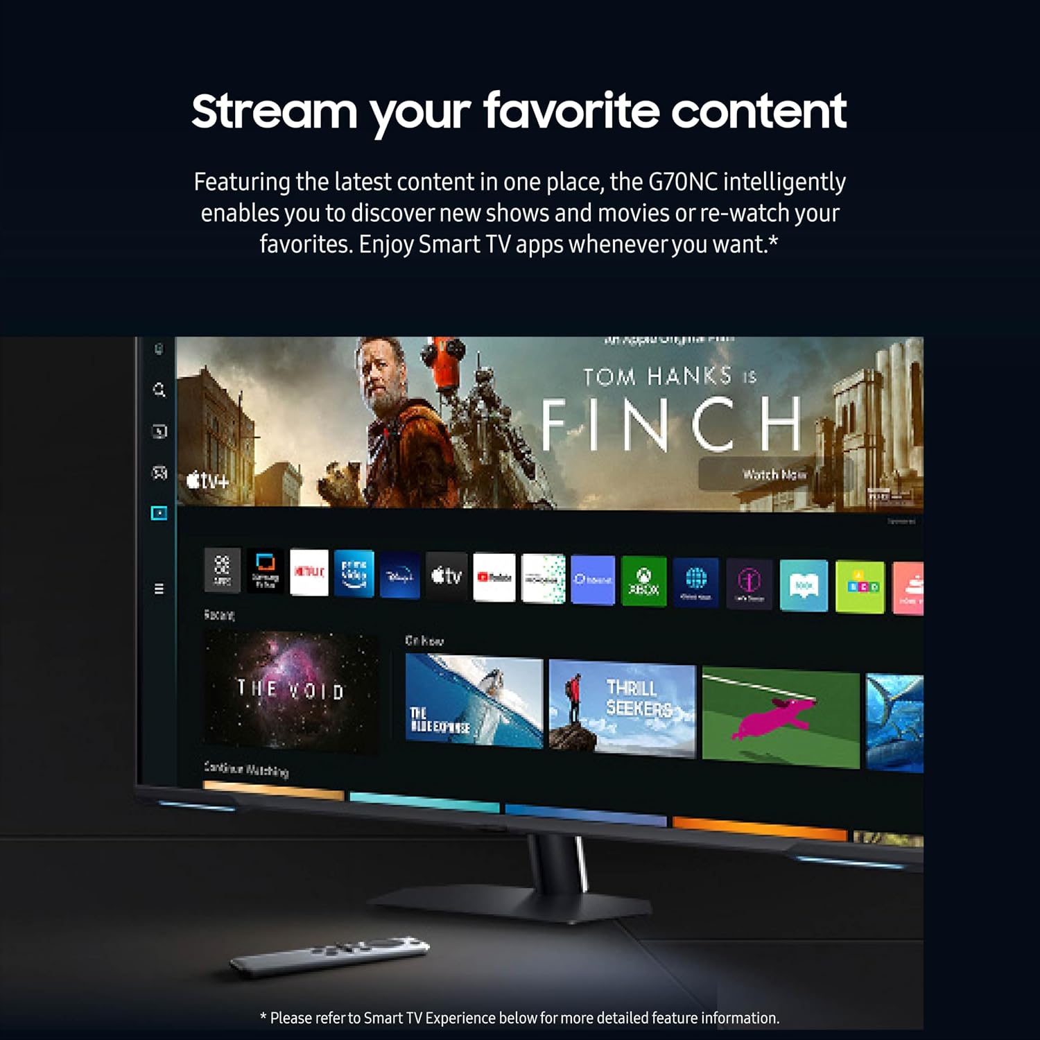 SAMSUNG 43' Odyssey Neo G7 Series 4K UHD Smart Gaming Monitor, 144Hz, 1ms, VESA Display HDR600, Quantum Matrix Technology, AMD FreeSync Premium Pro, LS43CG702NNXZA, Black