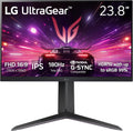 LG 24GS65F-B 24-inch Ultragear Full HD (1920 x 1080) IPS Gaming Monitor, 180Hz, 1ms, NVIDIA G-Sync Compatible, AMD FreeSync, HDR10, HDMI, DisplayPort, Tilt/Height/Pivot Adjustable Stand, Black