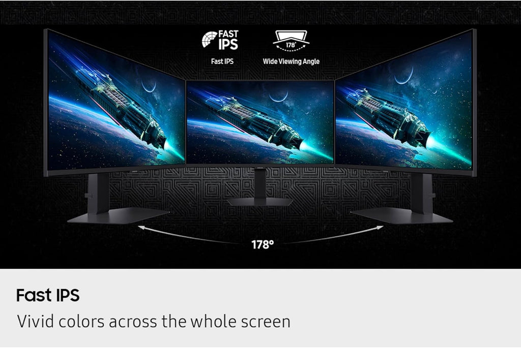 Samsung 27' Odyssey G6 G60F QHD Resolution Gaming Monitor, 350Hz Refresh Rate, Fast IPS Panel, VESA DisplayHDR™ 400, NVIDIA G-Sync Compatible, AMD FreeSync™ Premium, Ergonomic Stand, LS27FG60DENXZA