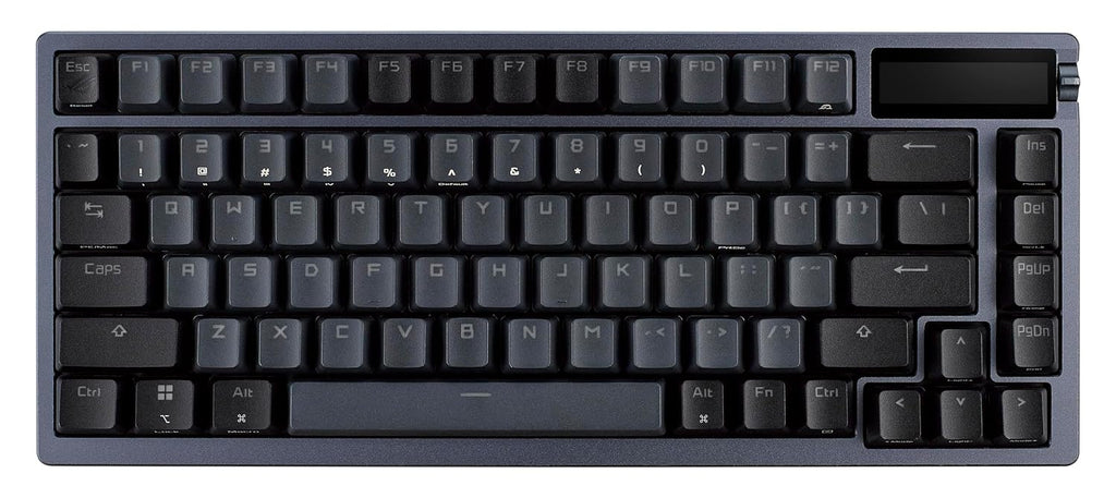 ASUS ROG Azoth Wireless Mechanical Gaming Keyboard – 75% TKL, Tri-Mode Connectivity, Hot Swappable Pre-lubed ROG NX Storm Clicky Switches, PBT Keycaps, RGB, OLED Display, PC/Mac Support - Black