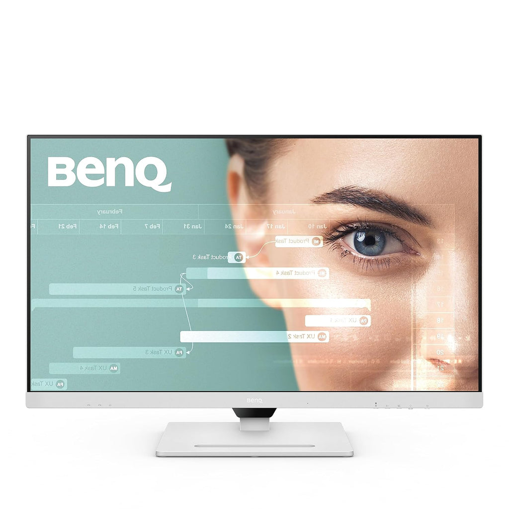 BenQ GW3290QT Productivity Monitor 32' 1440p | IPS| Eye-Care Tech | 99% sRGB | Brightness Intelligence | Noise-Cancelling Mic & Speakers | Ergonomic | USB-C (65W) | USB Hub | DaisyChain,White
