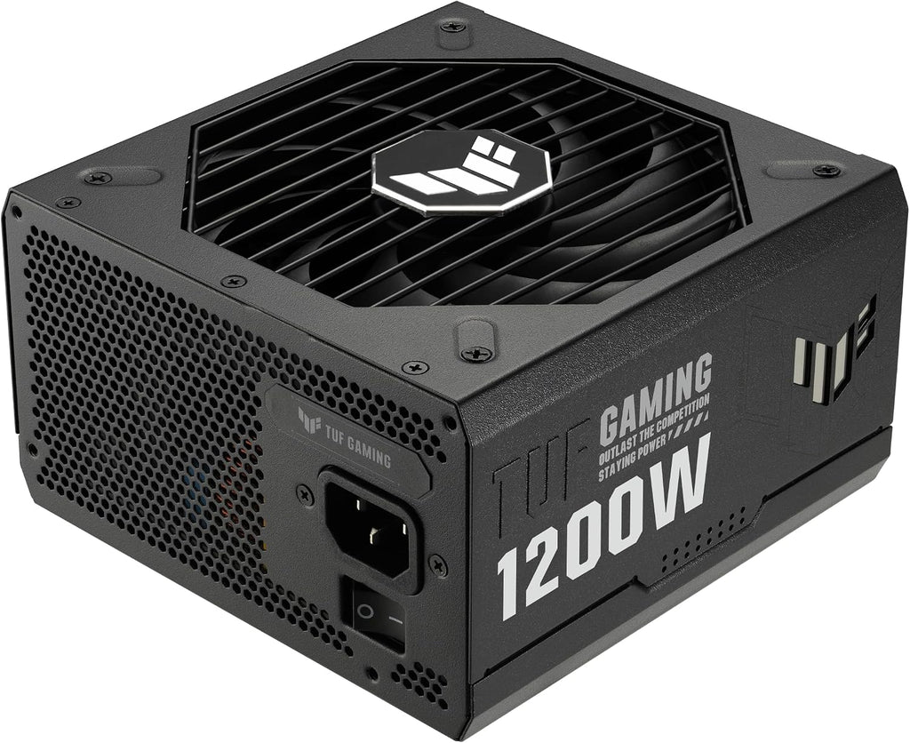 ASUS TUF Gaming 1200W Gold (1200 Watt, ATX 3.0 Compatible Fully Modular Power Supply, 80+ Gold Certified, Military-Grade Components, Dual Ball Bearing, Axial-tech Fan, PCB Coating, 10 Year Warranty)