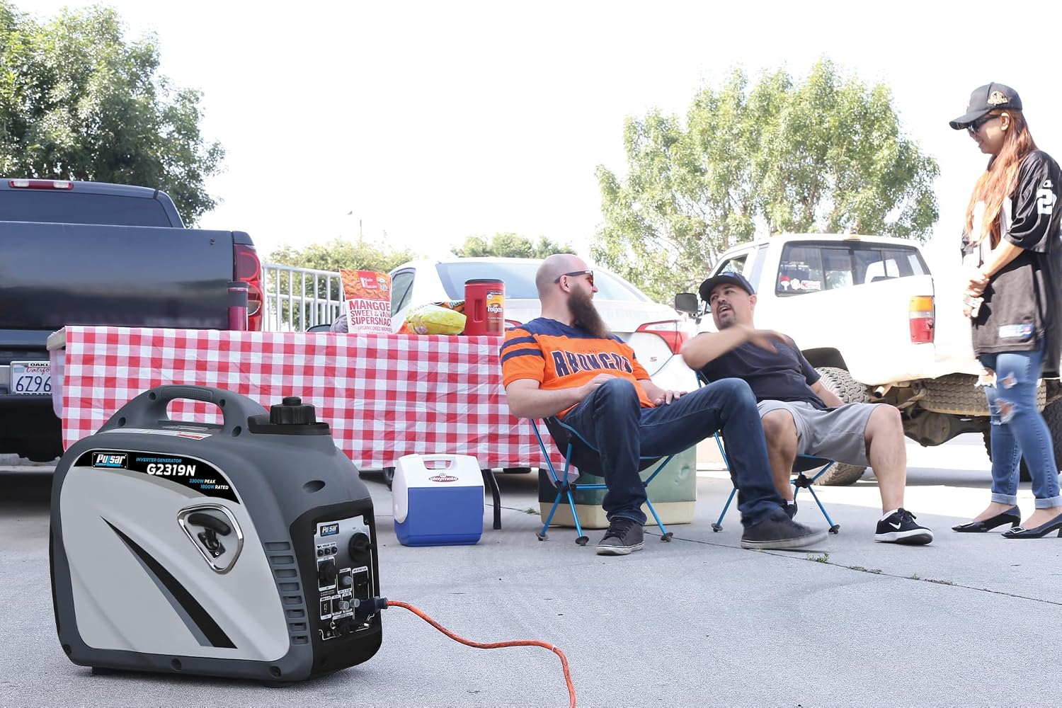 Pulsar 2,300W Portable Gas-Powered Quiet Inverter Generator With USB Outlet & Parallel Capability, Carb Compliant, G2319N