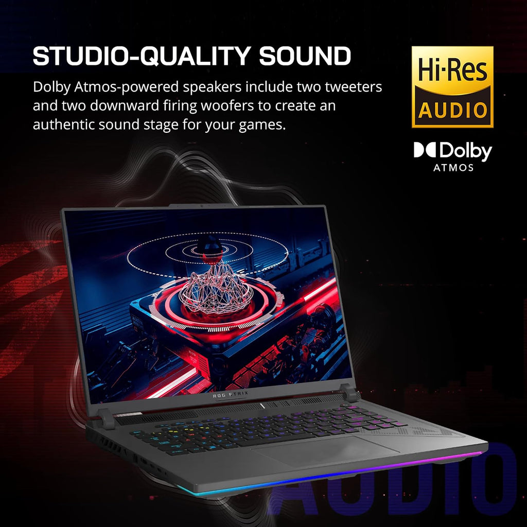 ASUS ROG Strix G16 16' FHD 165Hz Gaming Laptop, Intel i9-13980HX, GeForce RTX 4070, 64GB DDR5, 2TB SSD, 4-Zone RGB Backlit Keyboard, WiFi 6E, Win 11 Pro, Gray, 128GB Docking Station Set