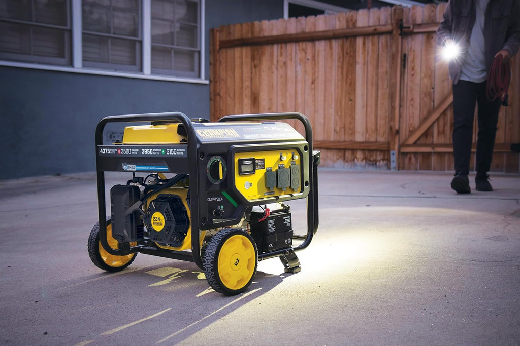 Champion Power Equipment 4375-Watt Wireless Start Dual Fuel RV Ready Portable Generator with CO Shield