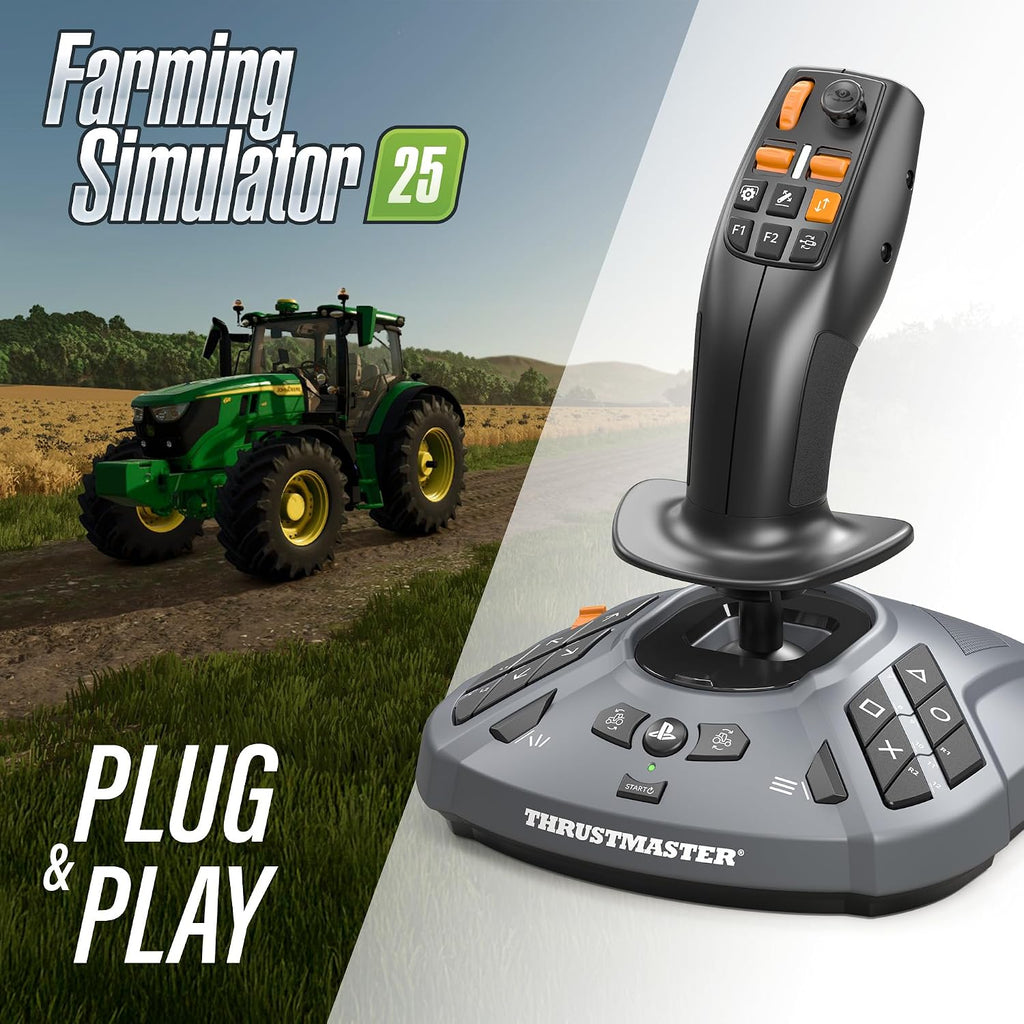 Thrustmaster SimTask FarmStick Joystick for Farming Simulator 25, PS5, PS4 and PC – Multifunctional Farming Simulator Controller with 3-Axis Precision