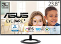 ASUS 24' (23.8-inch viewable) Eye Care Monitor (VZ24EHF) - IPS, Full HD (1920 x 1080), Frameless, 100Hz, Adaptive-Sync, 1ms, HDMI, Low Blue Light, Flicker Free, Ultra-Slim Profile, 3 Year Warranty